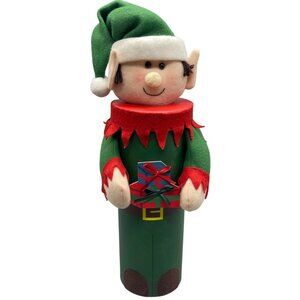 jetmax Decorative Christmas Elf Storage Cylinder container cardboard decor READ